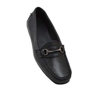 Calzoleria Toscana 8199 Ladies Deer Skin Loafer Black